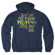 Load image into Gallery viewer, Back To The Future Say Hi Mens Hoodie Navy