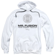 Load image into Gallery viewer, Back To The Future II Mr. Fusion Logo Mens Hoodie White
