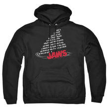 Load image into Gallery viewer, Jaws Dorsal Text Mens Hoodie Black