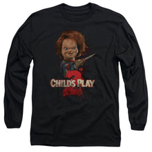 Load image into Gallery viewer, Childs Play 2 Heres Chucky Mens Long Sleeve Shirt Black