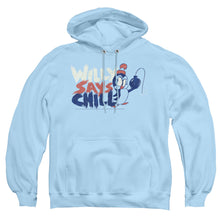 Load image into Gallery viewer, Chilly Willy I Say Chill Mens Hoodie Light Blue