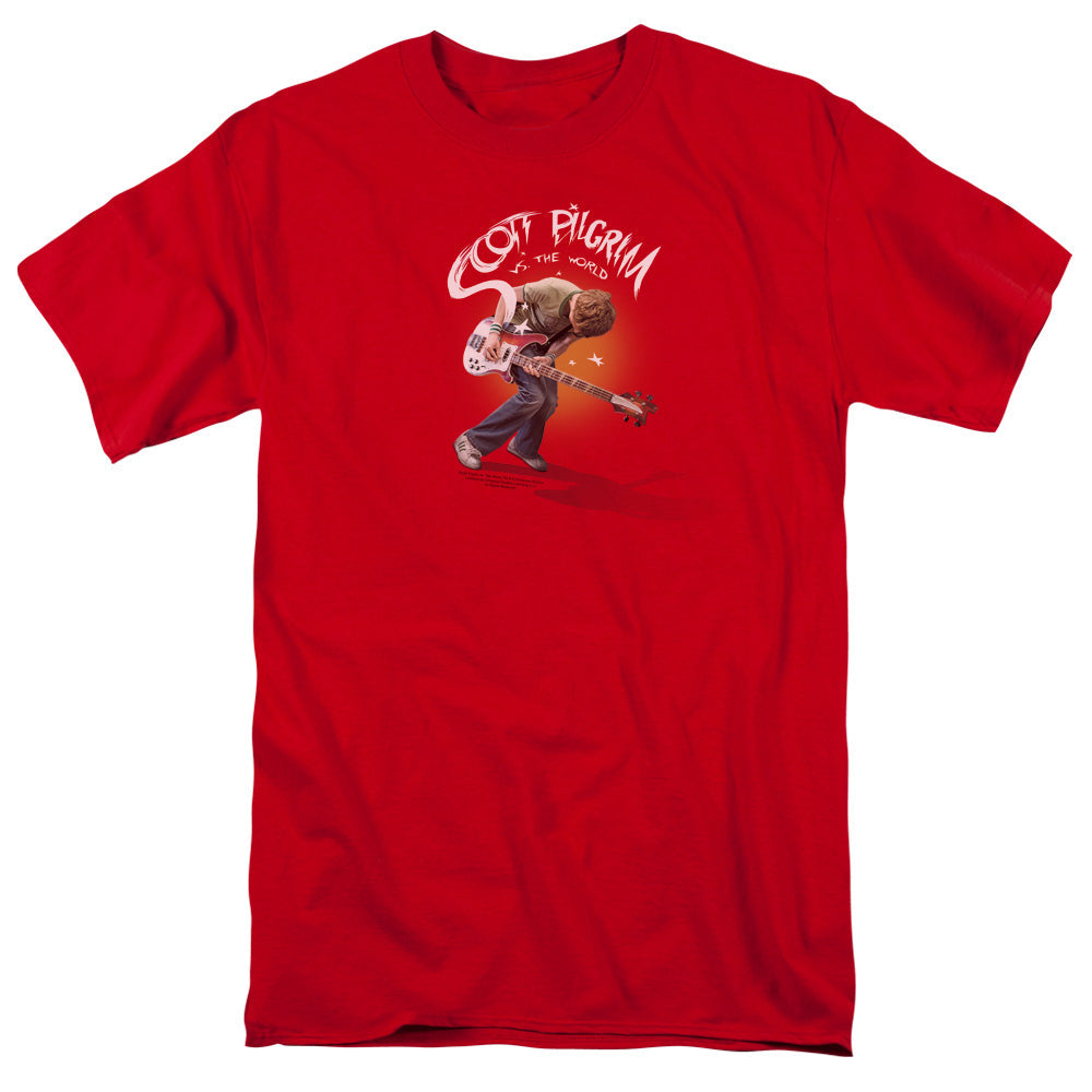 Scott Pilgrim Scott Poster Mens T Shirt Red