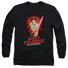Load image into Gallery viewer, Scott Pilgrim Super Sword Mens Long Sleeve Shirt Black Officially Licensed