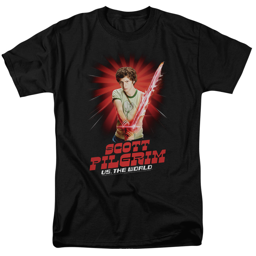 Scott Pilgrim Super Sword Mens T Shirt Black