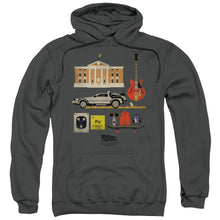 Load image into Gallery viewer, Back To The Future Items Mens Hoodie Charcoal