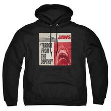 Load image into Gallery viewer, Jaws Terror Mens Hoodie Black