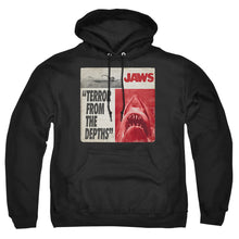 Load image into Gallery viewer, Jaws Terror Mens Hoodie Black