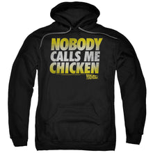 Load image into Gallery viewer, Back To The Future Chicken Mens Hoodie Black
