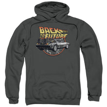 Load image into Gallery viewer, Back To The Future Time Machine Mens Hoodie Charcoal