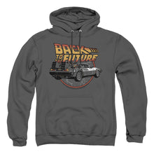 Load image into Gallery viewer, Back To The Future Time Machine Mens Hoodie Charcoal