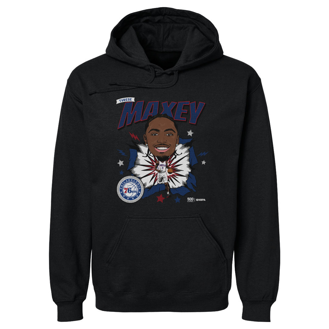 Tyrese Maxey Philadelphia 76ers Caricature WHT