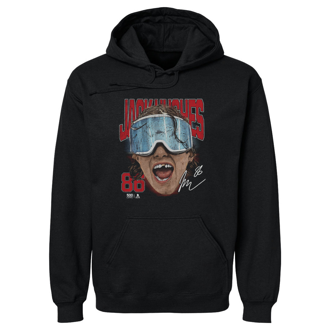 Jack Hughes New Jersey Goggles WHT