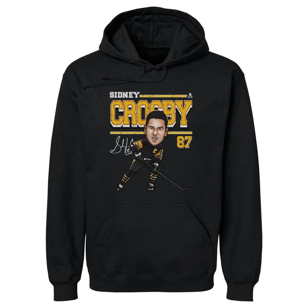 Sidney Crosby Pittsburgh Cartoon WHT