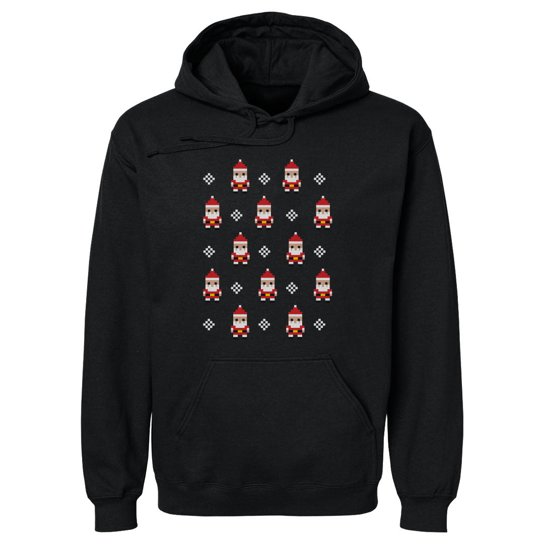 Christmas 8-bit Santas WHT