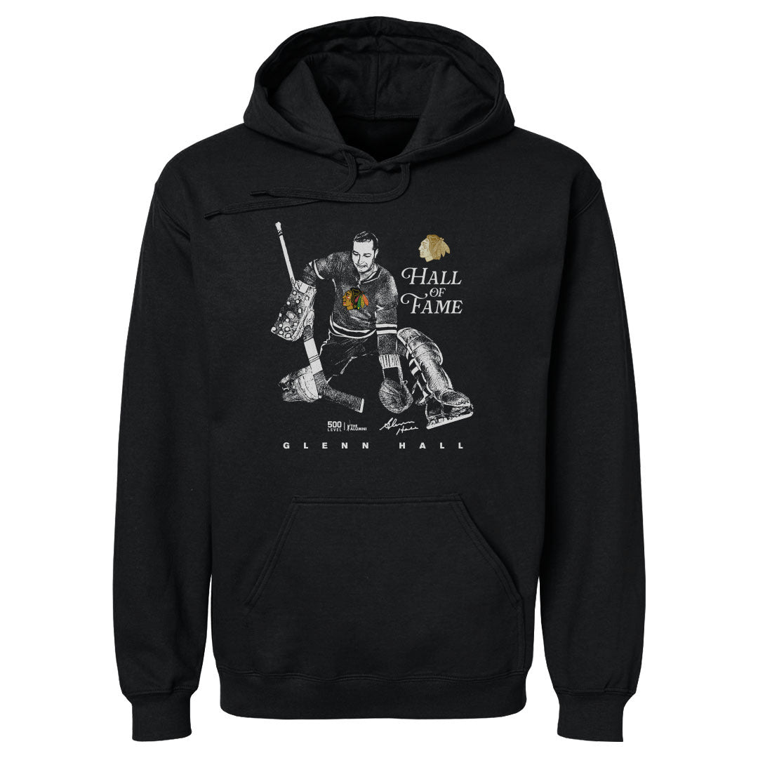 Glenn Hall Chicago Blackhawks H.O.F. Bitmap WHT