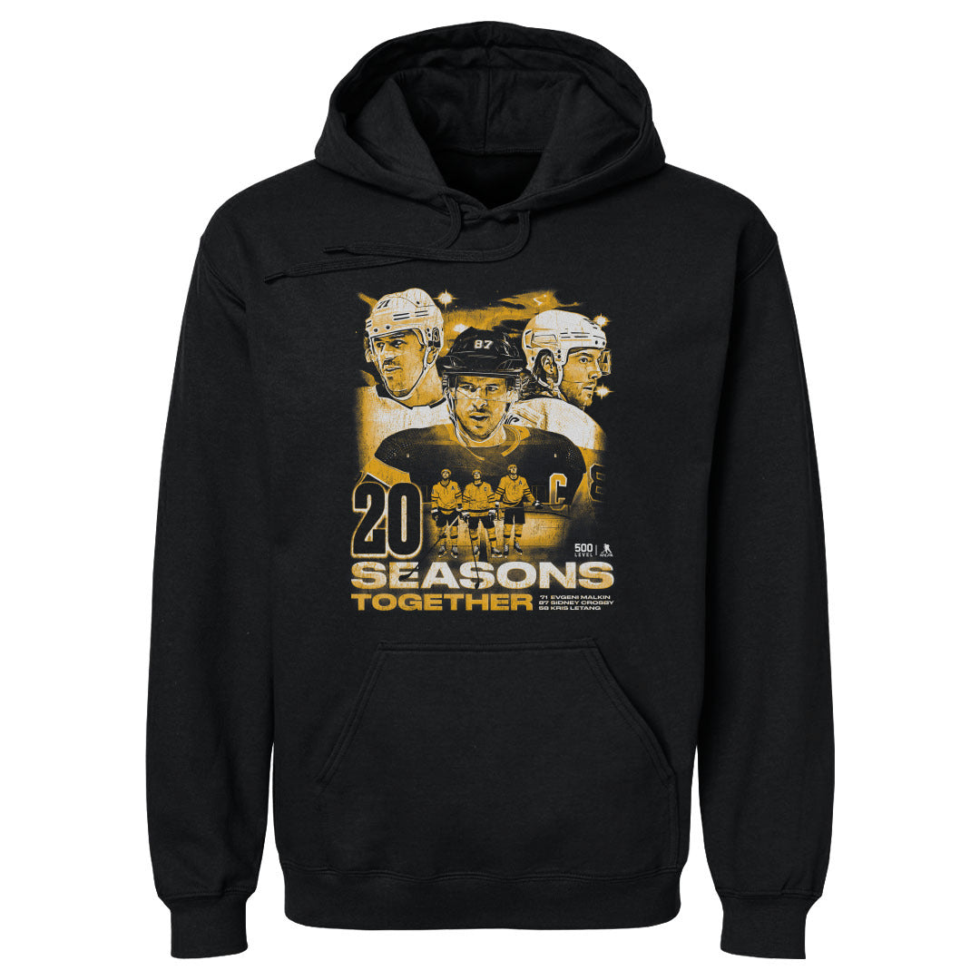 Sidney Crosby Kris Letang & Evgeni Malkin Pittsburgh 20 Seasons WHT