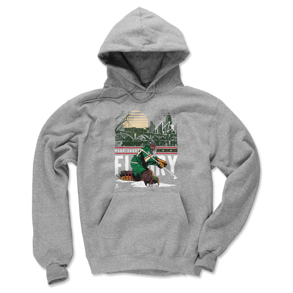 Marc-Andre Fleury Minnesota City Skyline WHT