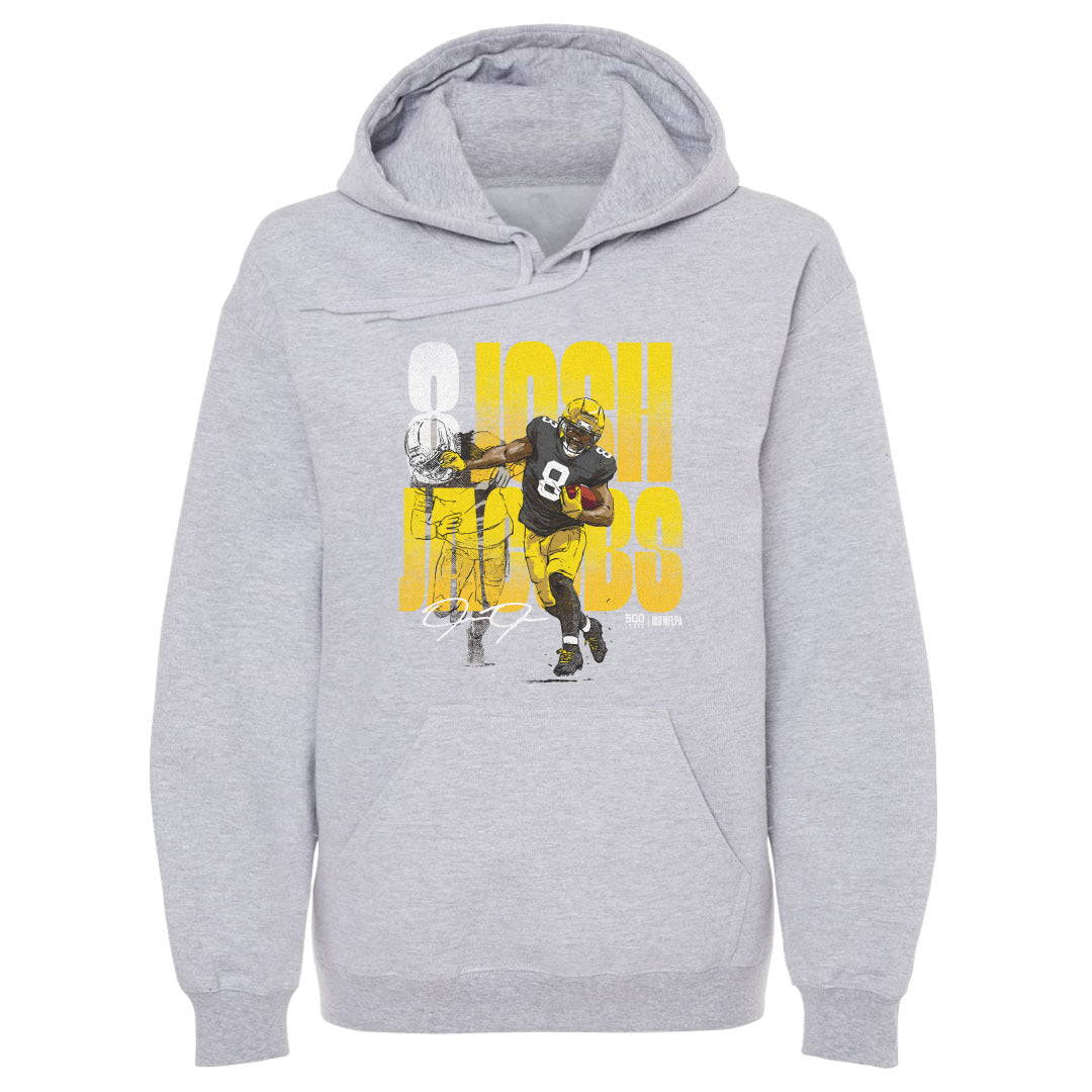 Josh Jacobs Green Bay Stiff Arm WHT