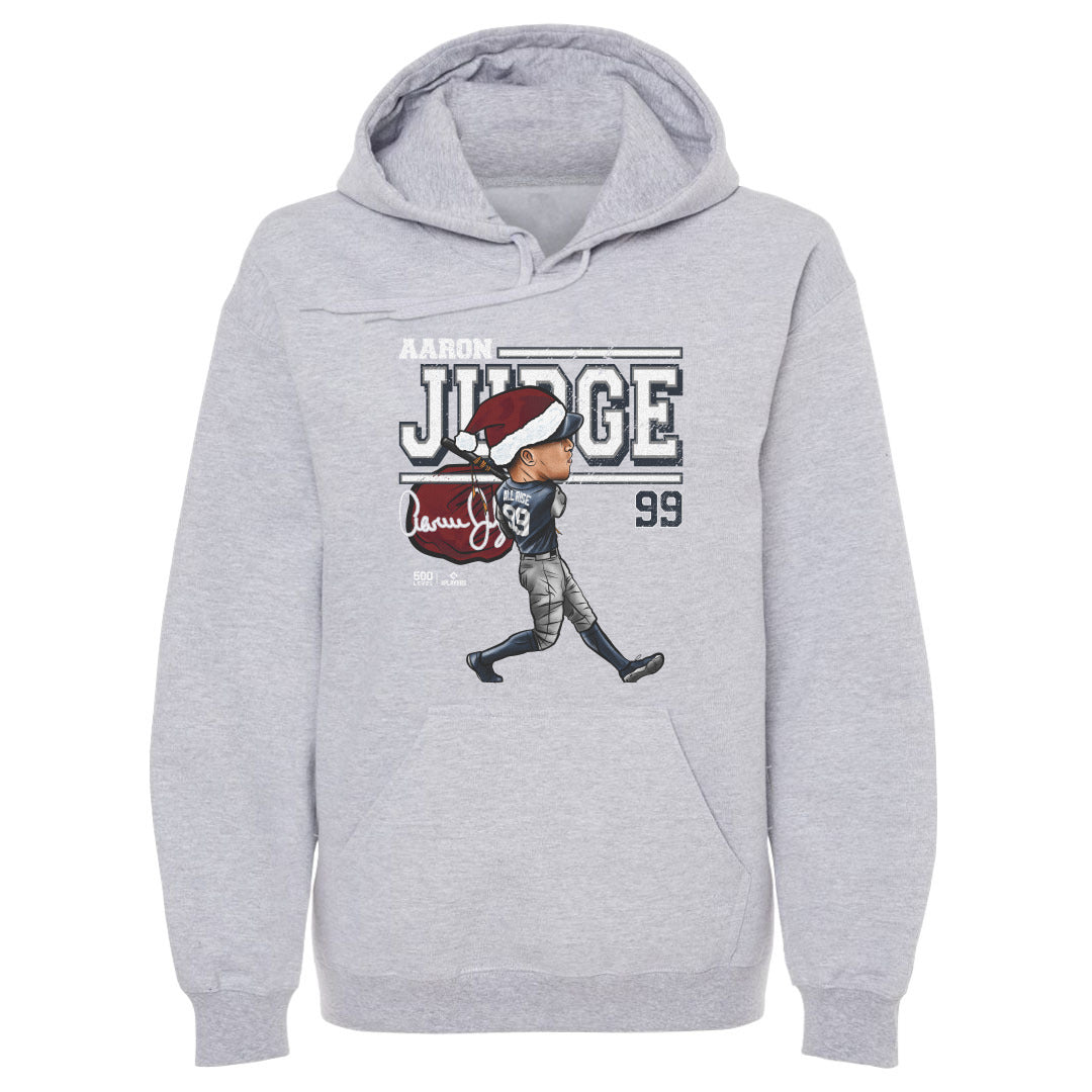 Aaron Judge New York Y Cartoon Santa Hat WHT