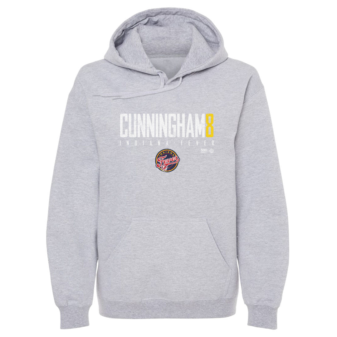 Sophie Cunningham Indiana Fever Elite WHT Mens Hoodie 500 Level Officially Licensed Fan Gear