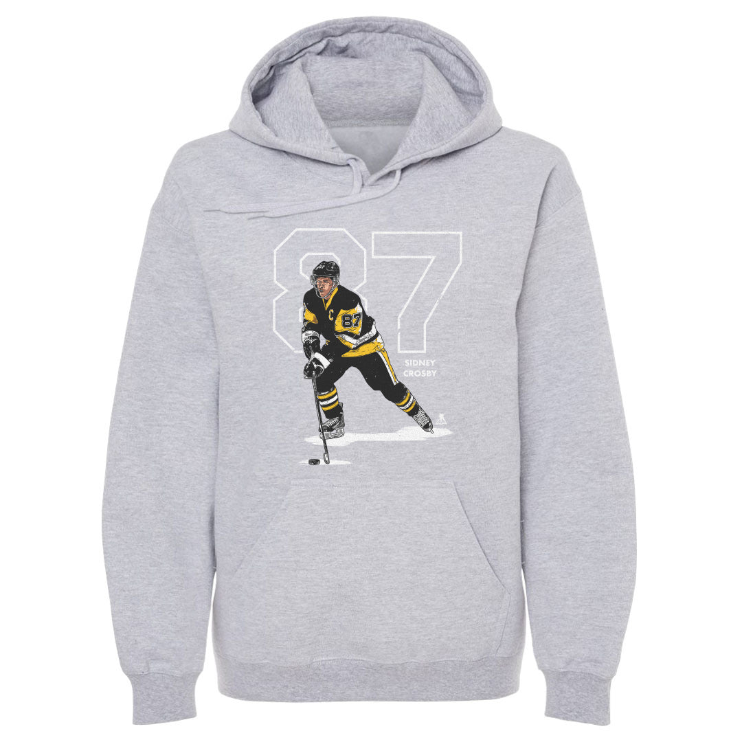 Sidney Crosby Outline W WHT