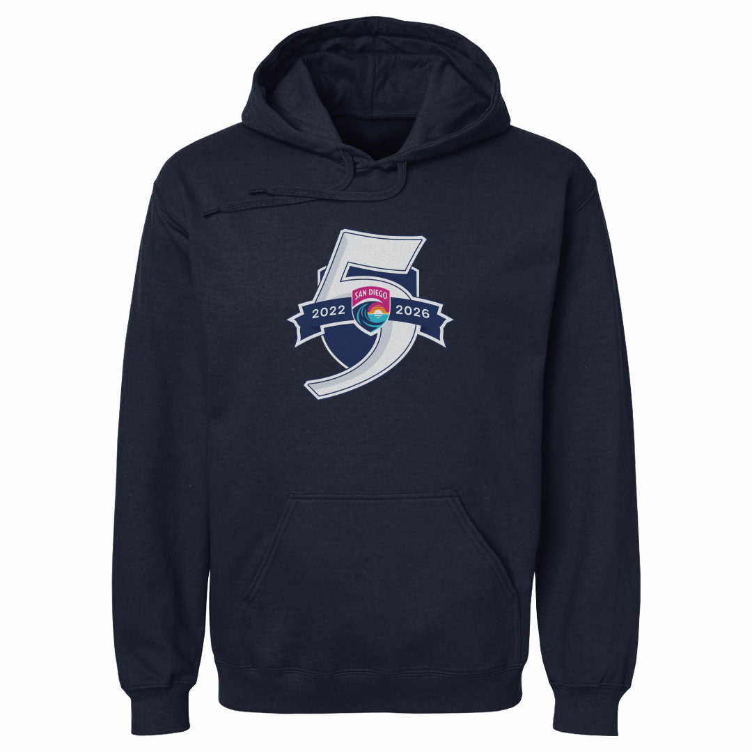 San Diego Wave FC 5 Seasons Logo WHT