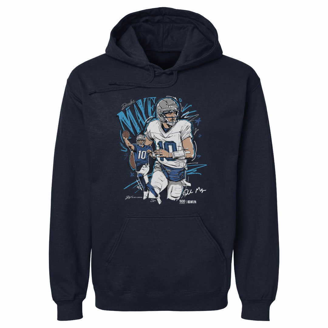 Drake Maye New England Scribble WHT