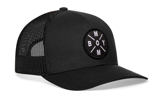 Boy Mom Trucker Haka Hat Black Snapback