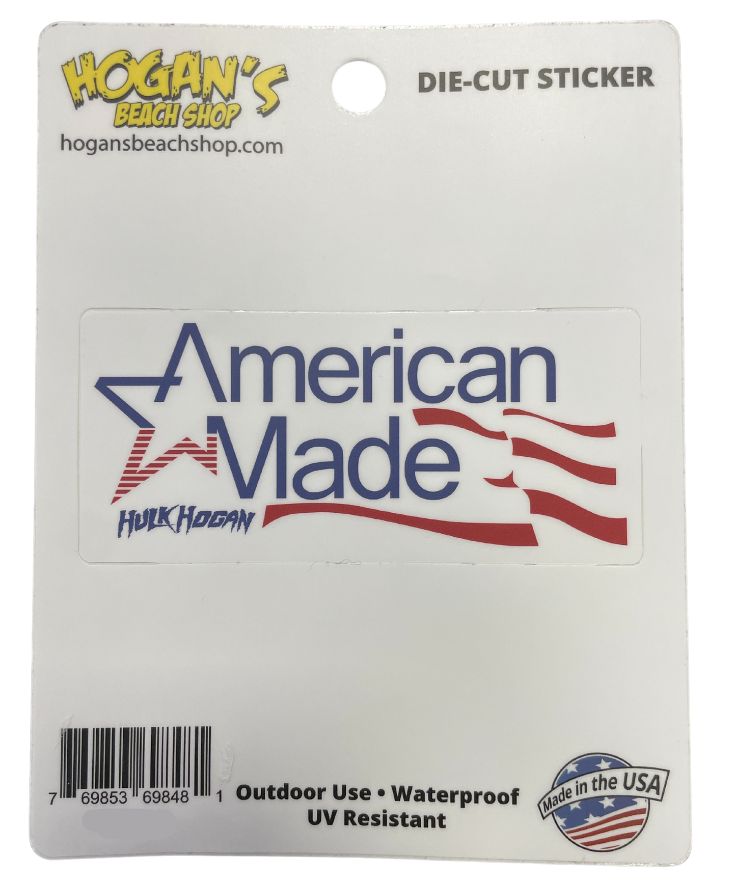 Hulk Hogan's Beach Shop American Made Die-Cut Sticker