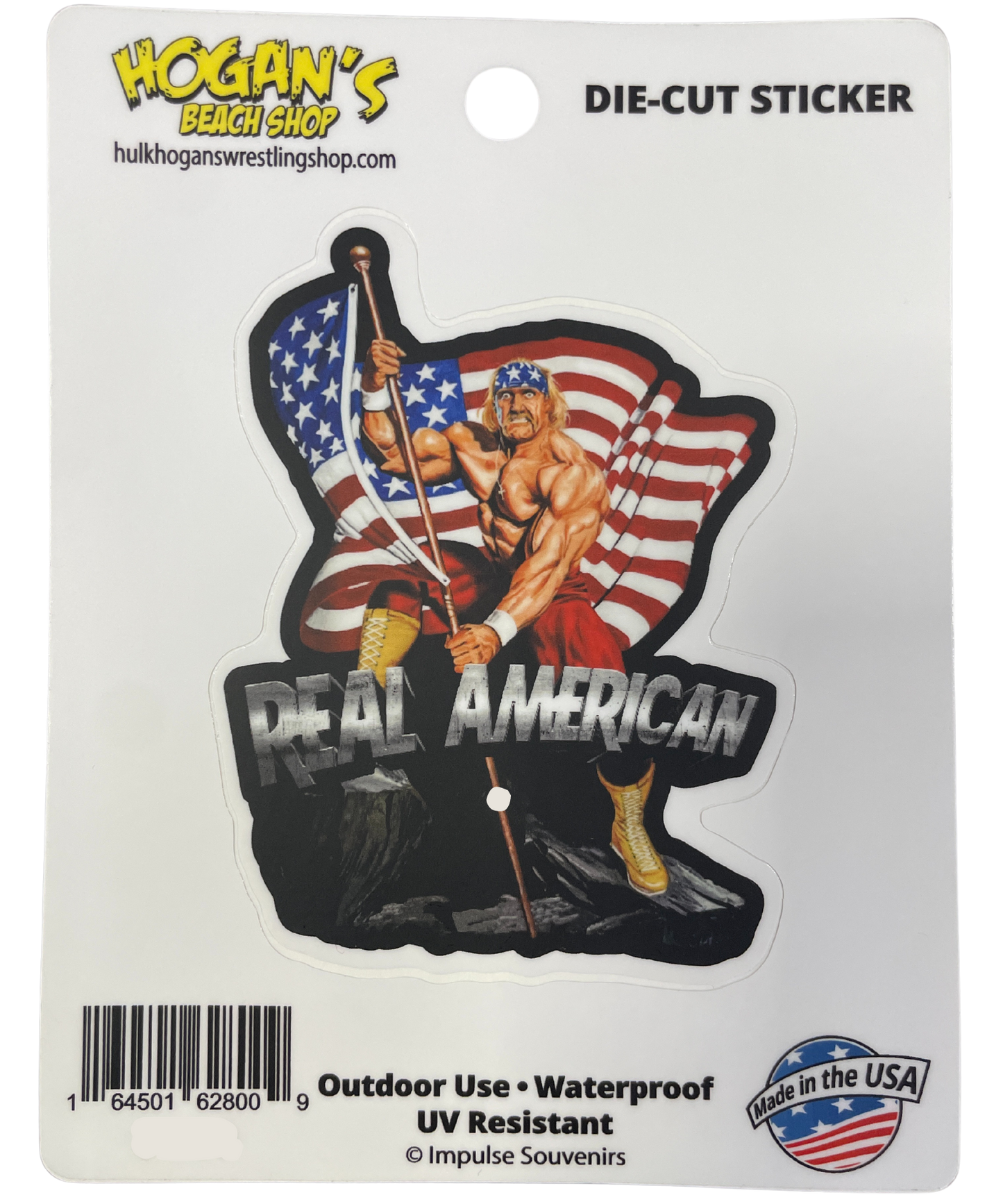 Hulk Hogan Real American Victory Die-Cut Sticker