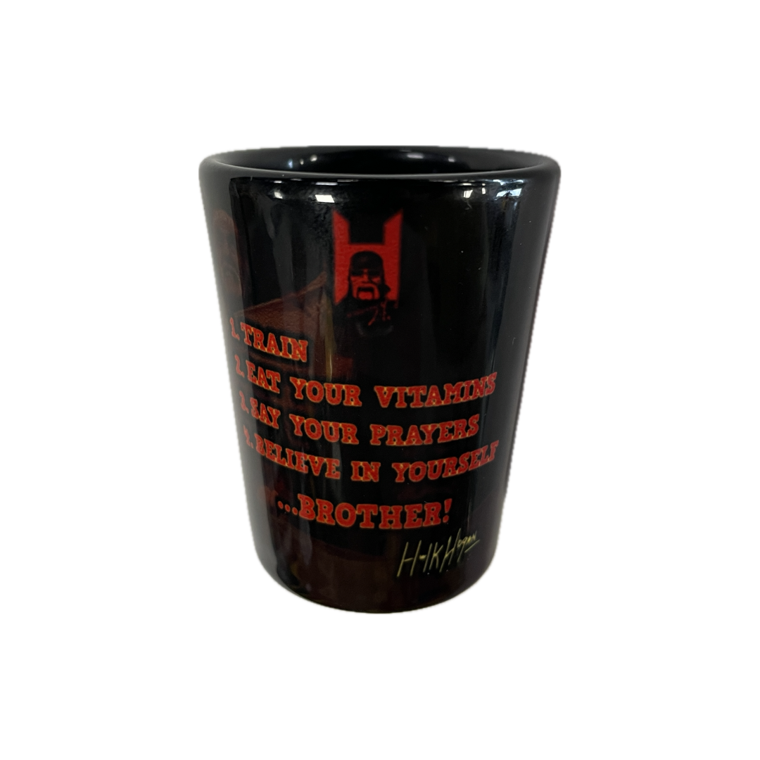 Hulk Hogan Hulks Rules Shot Glass Black