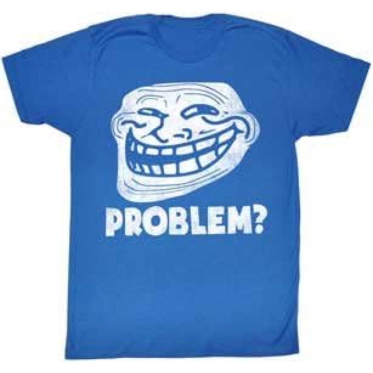 Troll Face Problem? Adult Blue T Shirt