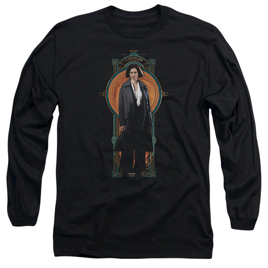 Fantastic Beasts Porpentina Goldstein Mens Long Sleeve Shirt Black Officially Licensed