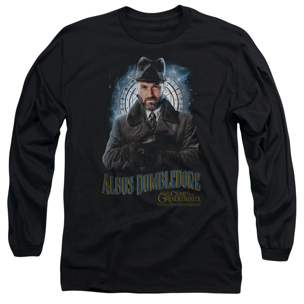 Fantastic Beasts 2 Dumbledore Mens Long Sleeve Shirt Black Officially Licensed