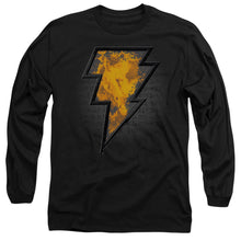 Load image into Gallery viewer, Black Adam Black Adam Beveled Emblem Mens Long Sleeve Shirt Black Officially Licensed