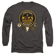 Load image into Gallery viewer, Black Adam Black Adam Justice Society Mens Long Sleeve Shirt Charcoal Officially Licensed