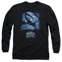 Load image into Gallery viewer, Iron Giant Giant And Hogarth Mens Long Sleeve Shirt Black Officially Licensed