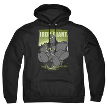 Load image into Gallery viewer, Iron Giant Helping Hand Mens Hoodie Black