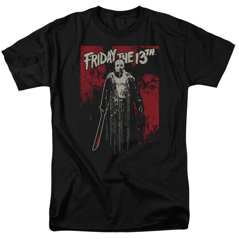 Friday The 13Th Drip Mens T Shirt Black