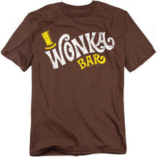 Load image into Gallery viewer, Willy Wonka And The Chocolate Factory Wonka Logo Mens T Shirt Coffee