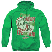 Load image into Gallery viewer, A Christmas Story You'll Shoot Your Eye Out Mens Hoodie Kelly Green