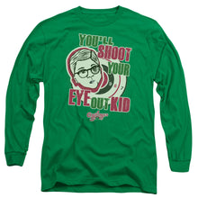 Load image into Gallery viewer, A Christmas Story Youll Shoot Your Eye Out Mens Long Sleeve Shirt Kelly Green