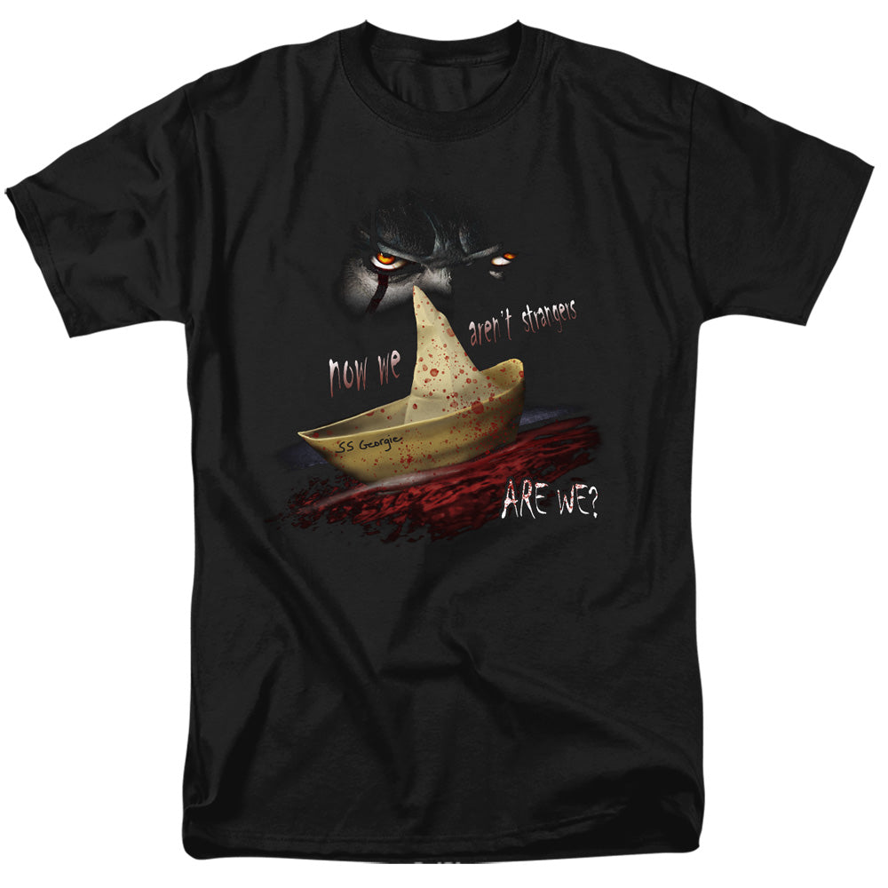 IT Now We Arent Strangers Mens T Shirt Black