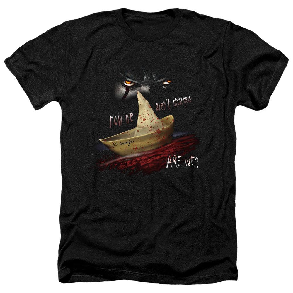IT Now We Arent Strangers Heather Mens T Shirt Black