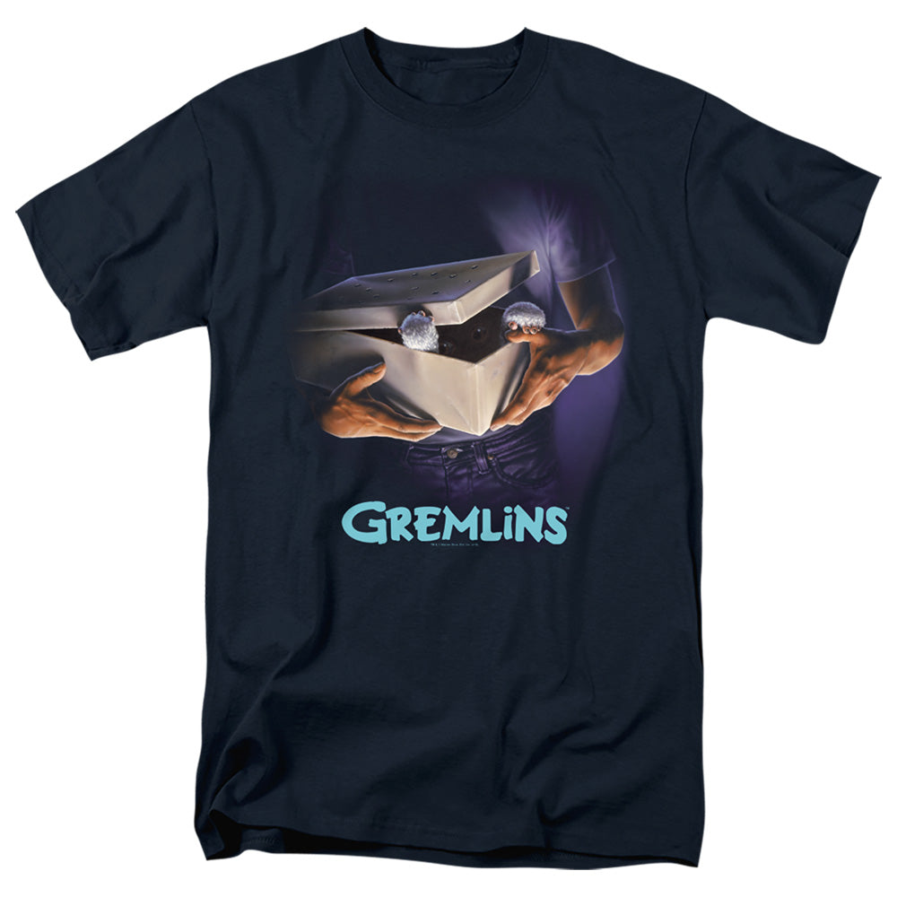 Gremlins Original Poster Mens T Shirt Navy Blue