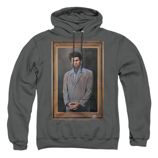 Seinfeld Kramer Portrait Mens Hoodie Charcoal