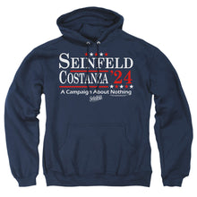 Load image into Gallery viewer, Seinfeld Election Tee Mens Hoodie Navy