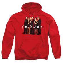 Load image into Gallery viewer, Friends Cast In Black Mens Hoodie Red