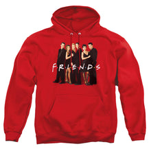 Load image into Gallery viewer, Friends Cast In Black Mens Hoodie Red
