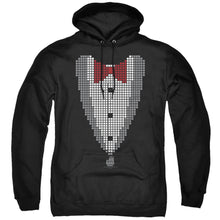 Load image into Gallery viewer, Big Bang Theory Pixelated Tux Mens Hoodie Black